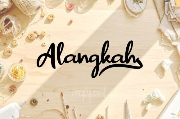 Alangkah: The Handcrafted Script for Authentic Design