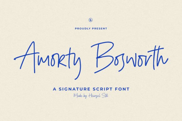 Amorty Bosworth: A Signature Script Font for Modern Design