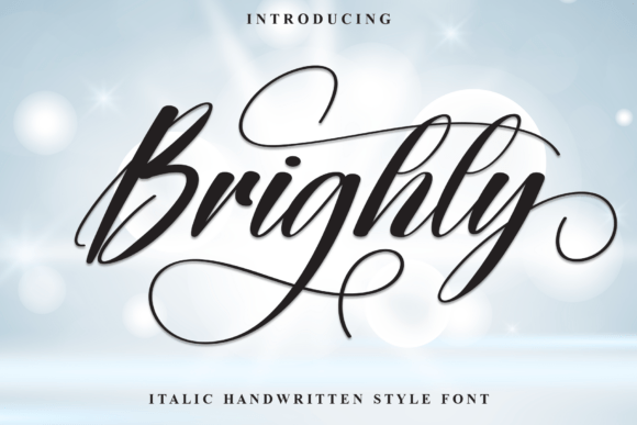 Brighty: The Elegant Italic Handwritten Script