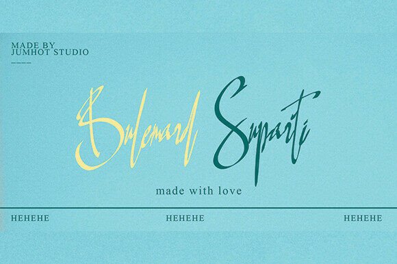 Bulemard Suparti: The Brush Script Font for Bold Branding
