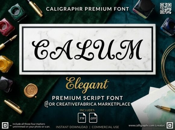 Calum: Elevate Your Brand with Elegant Script Typography