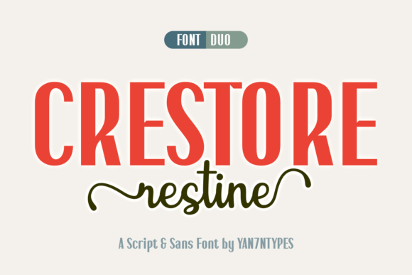 Crestore Restine Duo: A Dynamic Font Pairing for Modern Design