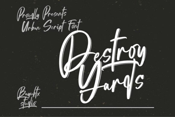 Destroy Yards: Capturing Urban Energy in Typography