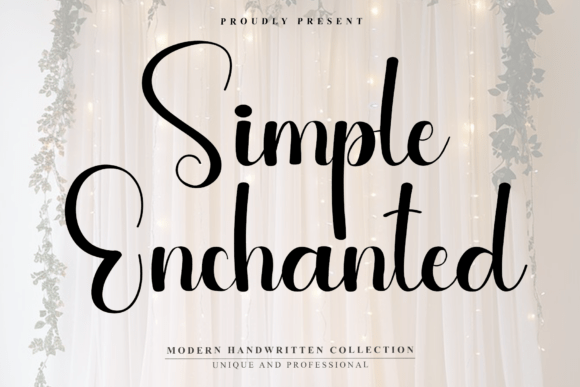Simple Enchanted: Elevating Autumnal Design with Elegant Script