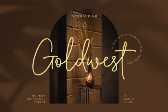The Elegant Artistry of the Goldwest Font