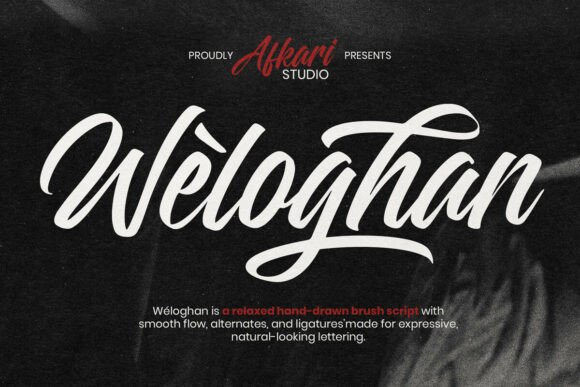 Weloghan: The Handwritten Script for Expressive Design